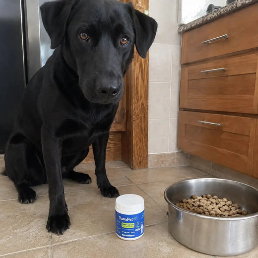 Foto de perro labrador cliente SanaPet
